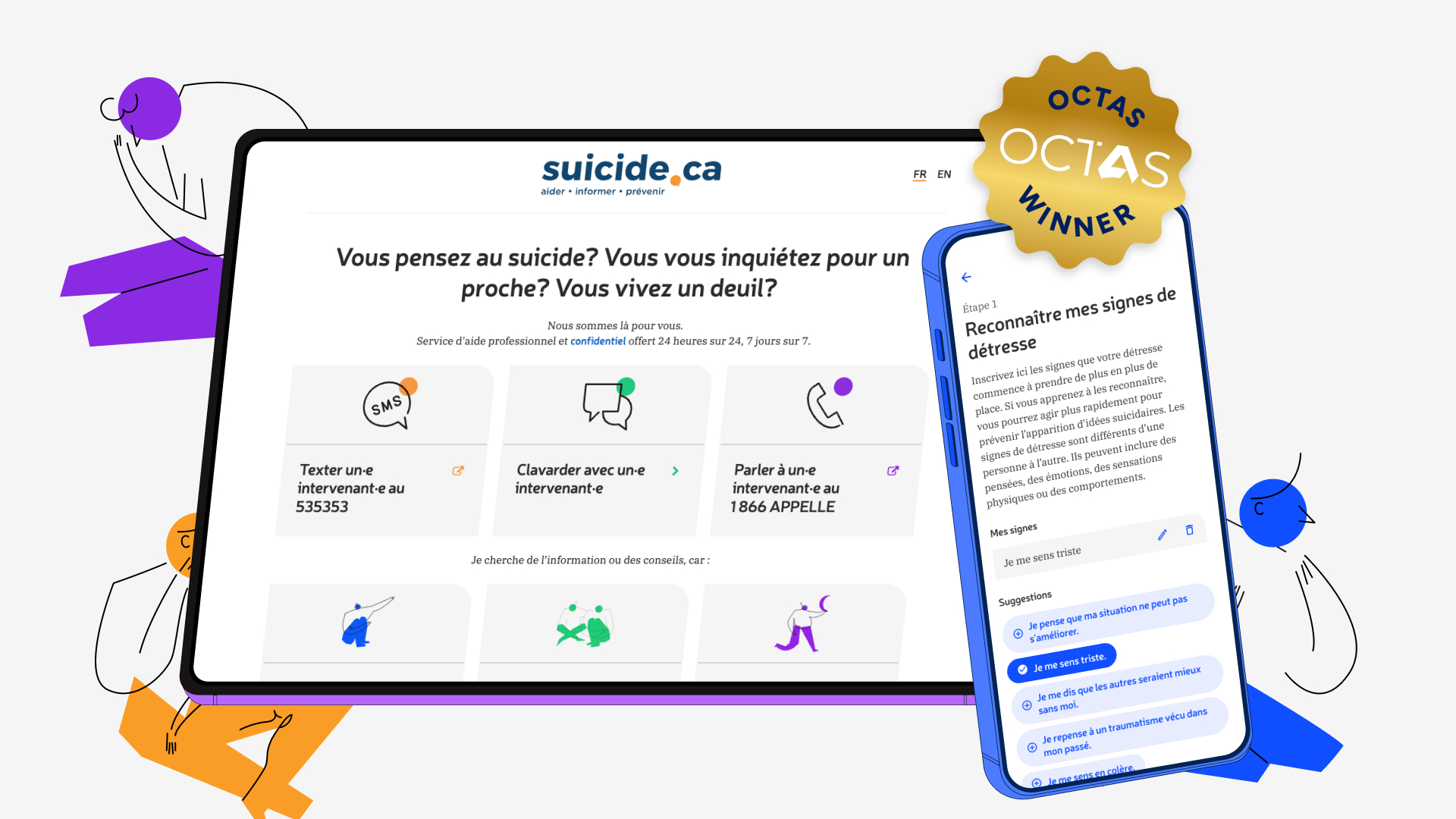 Digital technology in the service of suicide prevention - Winner Octas