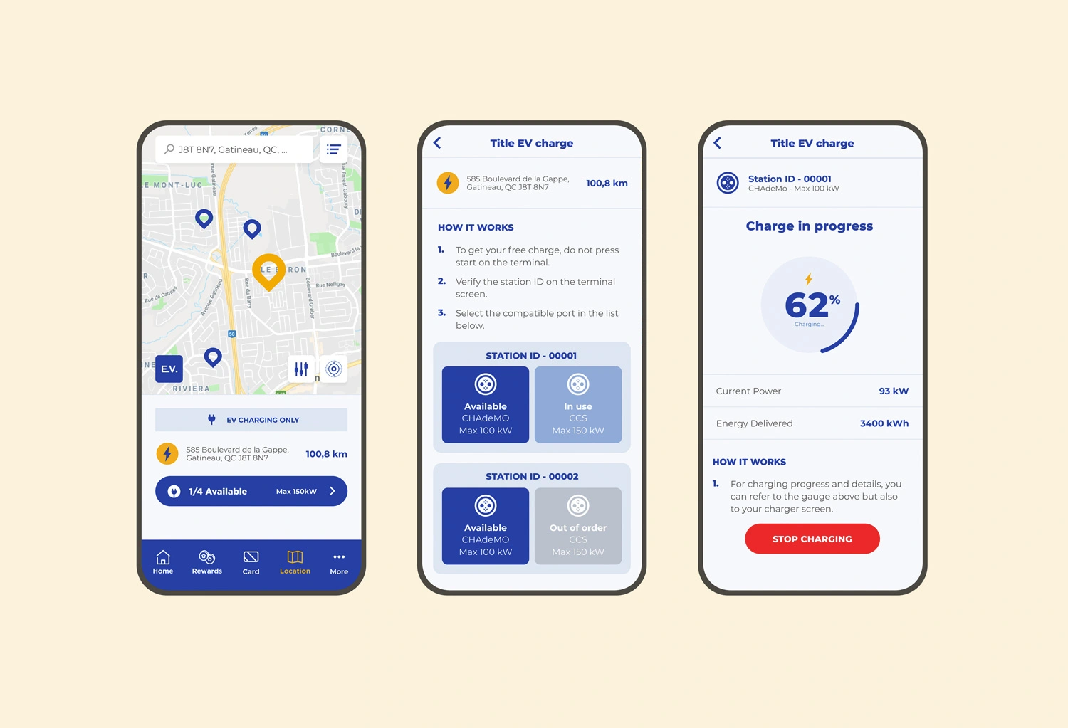 Manage electric vehicle charging directly in app