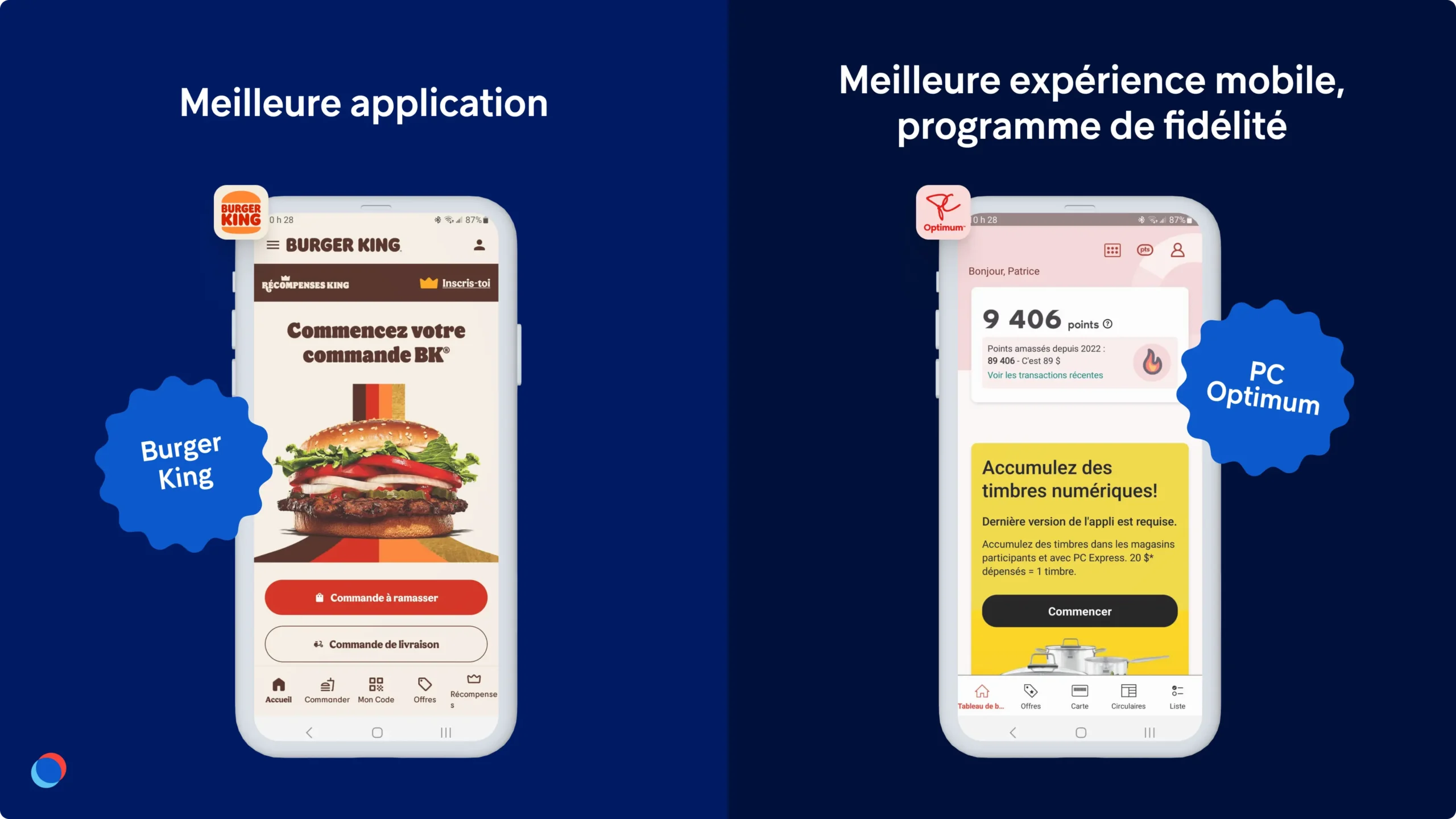 Meilleure app Burger King, meilleure expérience PC Optimum