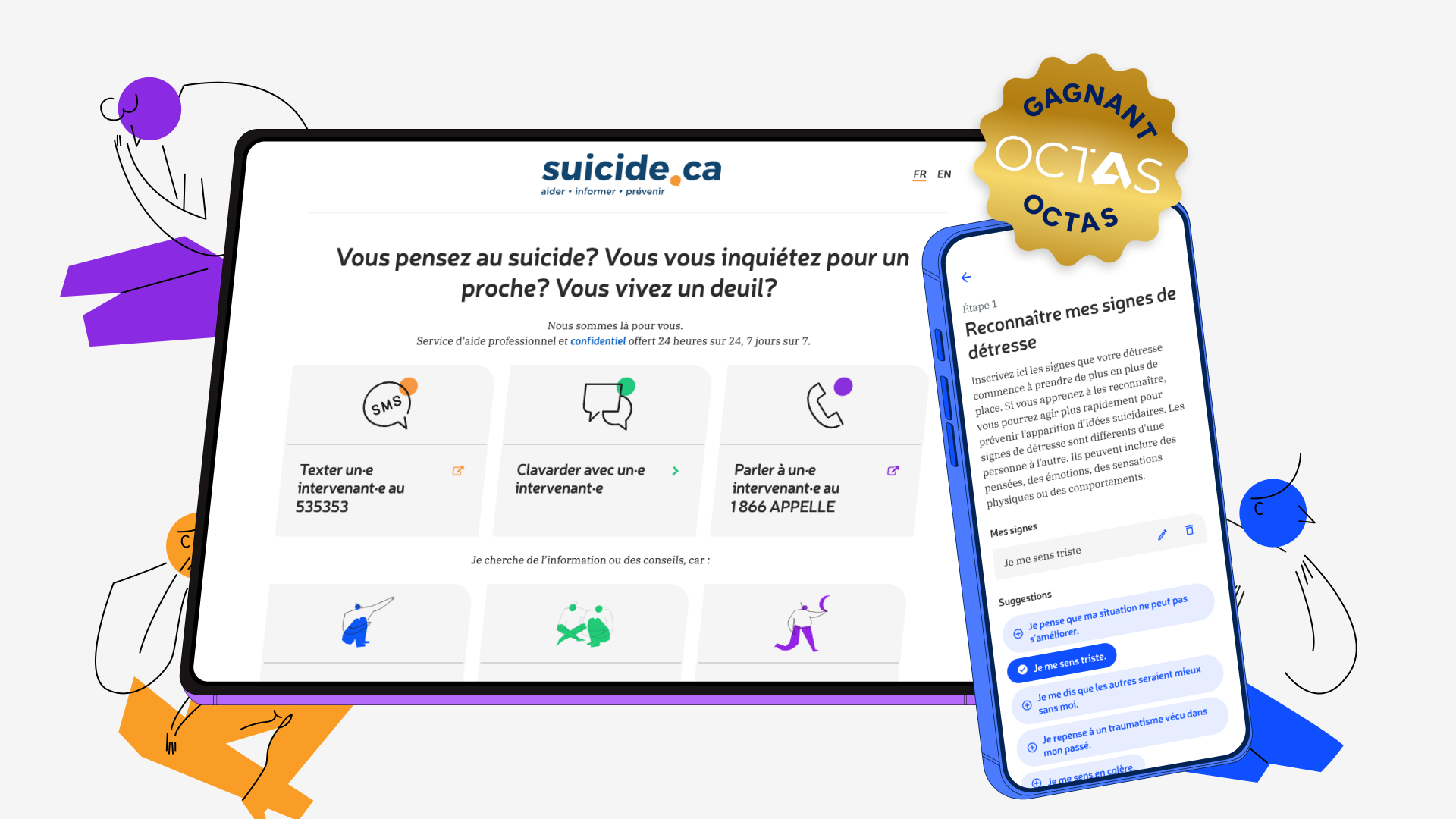 Le numérique au service de la prévention du suicide - Gagnant Octas